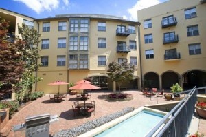 Post Addison Circle Apartments Courtyard