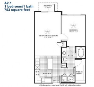 15777 Quorum Apartments Floor Plan