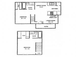 Bent Tree Park Apartments Floor Plan