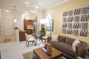 15777 Quorum Apartments Living Room