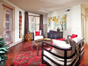 Allegro Addison Circle Apartments Living Room