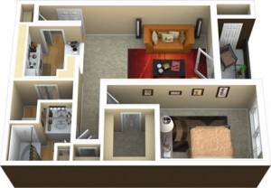 Camden Addison Apartments Floor Plan
