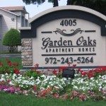 Garden Oaks Apartment Sign