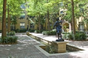 Post Addison Circle Apartment Courtyard