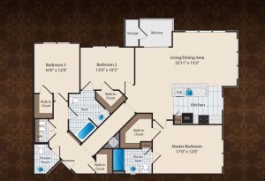 Prairie Crossing Apartment Floor Plan