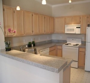 Walnut Square Apartment Kitchen..