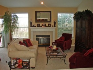 Waterford Court Apartment Living Room